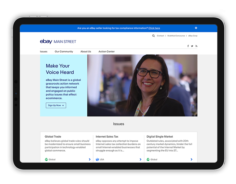 REQ ebay Main Street Tablet